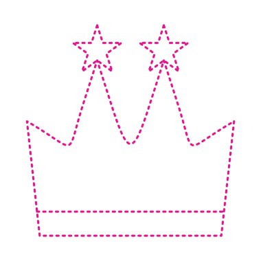 taç simgesi vektör illüstrasyonu