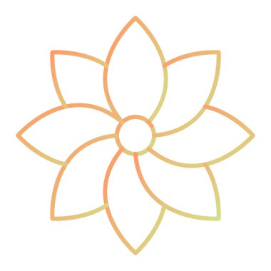 çiçek simgesi vektör illüstrasyonu