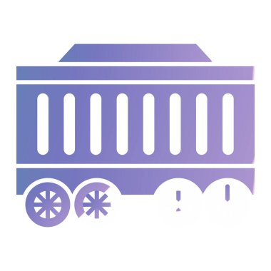 tren simgesi vektör illüstrasyonu