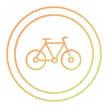 bicycle icon. outline illustration of sport bike vector icons for web