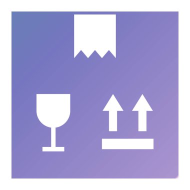 Boks yap. Web simgesi vektör illüstrasyonu