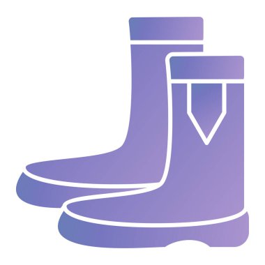 Kauçuk simgesi botlar. vektör çizim