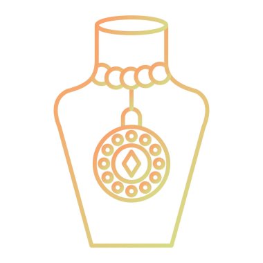 Bir kolyenin vektör çizimi  