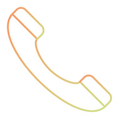 - Telefon. Web simgesi basit illüstrasyon