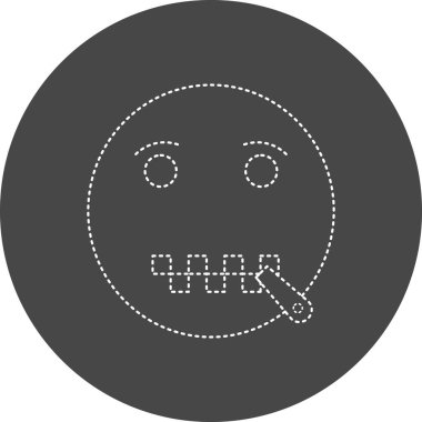 vector illustration of a sad face icon