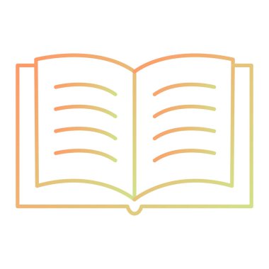 kitap simgesi vektör illüstrasyonu