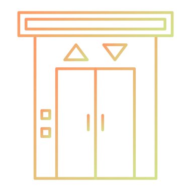 hotel vector icon sign... isolated contour symbol