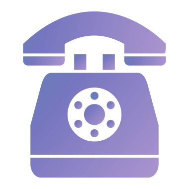 Telefon simgesi. vektör illüstrasyonu