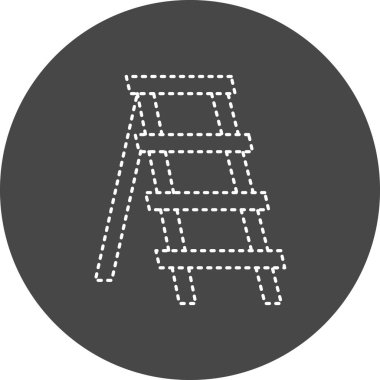 Adım Merdiven Vektörü Şekil Simgesi Tasarımı 