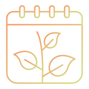 Takvim simgesi vektör illüstrasyonu