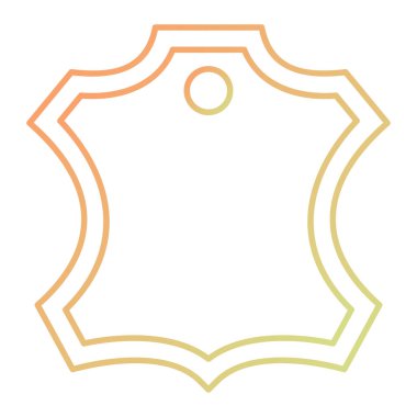 Rozet çerçevesinin vektör illüstrasyonu