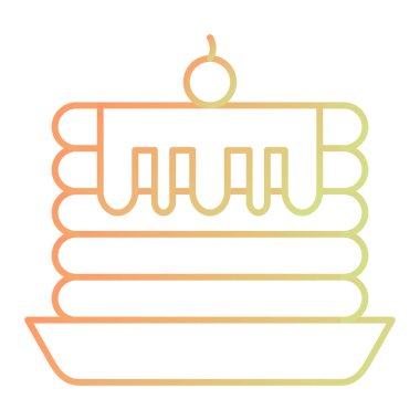 pastane simgesi vektör illüstrasyon tasarımı