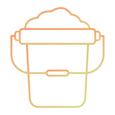 bucket. web simple icon illustration