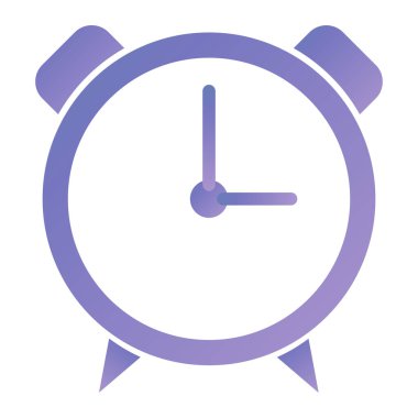clock vector icon. flat design style eps 10