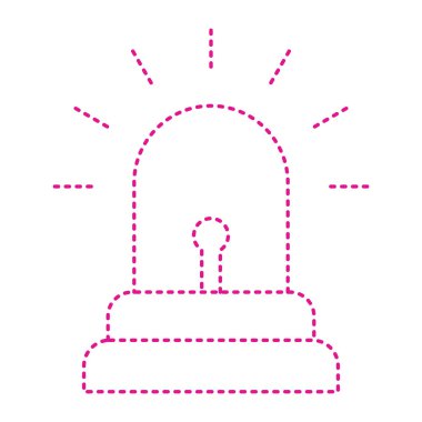 Tek izole edilmiş simge ögesinin vektör illüstrasyonu