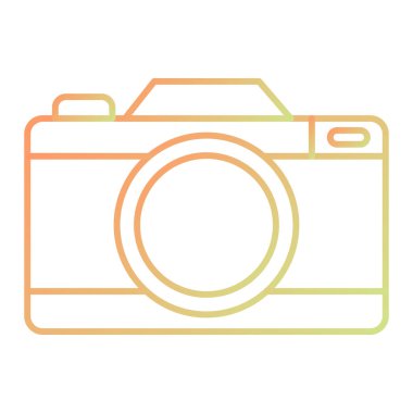 kamera simgesi vektör illüstrasyonu