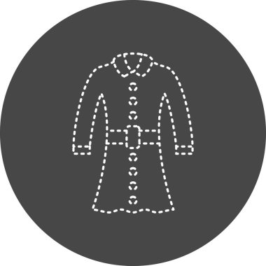 Coat web icon vector illustration