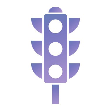 Trafik ışığı simgesi, vektör illüstrasyonu