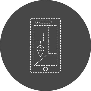 akıllı telefon simgesi, vektör illüstrasyonu basit tasarım