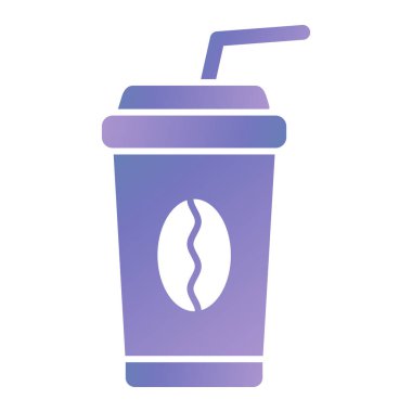 coffee cup icon. isometric of drink soda vector icons for web design isolated on white background