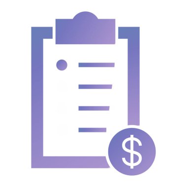 Dolar sembollü pano, vektör illüstrasyonuName