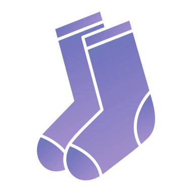 Çorap ikonu. İnternet için giysi çorap vektör simgelerinin basit çizimi