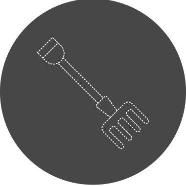 Fork icon, vector illustration simple design