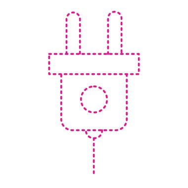 elektrik dolgu ikonu vektör illüstrasyonu