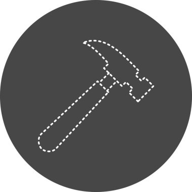 Çekiç simgesi, vektör çizimi 