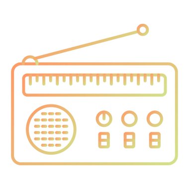 Modern müzik simgesinin vektör illüstrasyonu