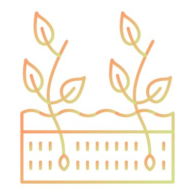 bitki simgesi vektör illüstrasyonu