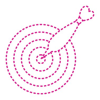 Hedef simgenin vektör illüstrasyonu