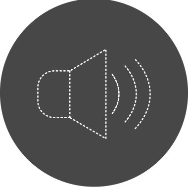 Sözcü Vektörü Simge Tasarımı 