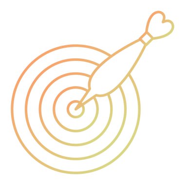 hedef simgesi. vektör illüstrasyonu