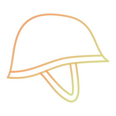 line drawing cartoon of a helmet