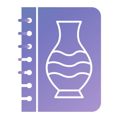 vazo simgesi. Web için cam kavanoz vektör simgelerinin basit çizimi