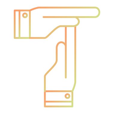 hand holding a nail icon. outline illustration of cleaning tools vector icons for web