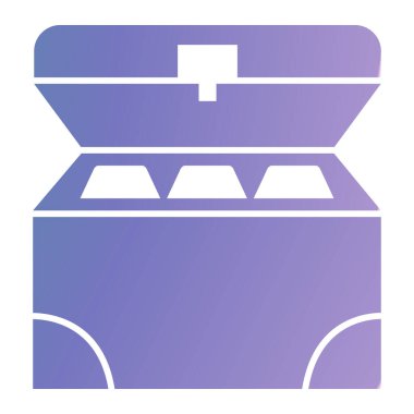 Kutu. Web simgesi basit illüstrasyon