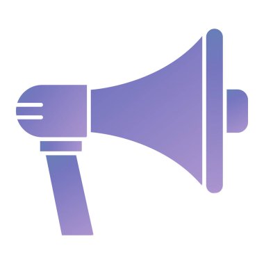 Megafon ikonu vektör illüstrasyonu