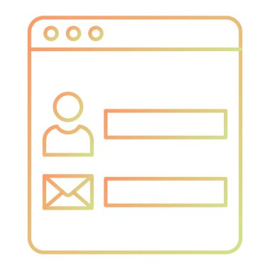 kullanıcı arayüzü simgesi, vektör illüstrasyonu