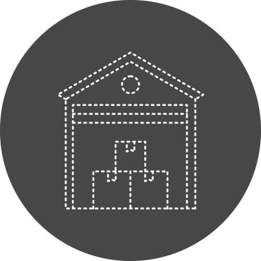 Kutu simgesinin vektör illüstrasyonu