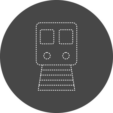 Metro simgesinin vektör illüstrasyonu 