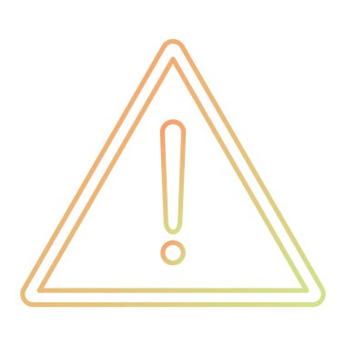 uyarı işareti simgesi, vektör illüstrasyonu