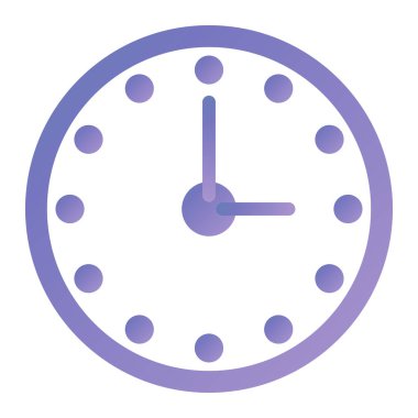 Saat. Web simgesi basit illüstrasyon