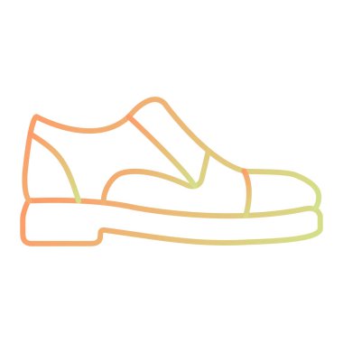 Moda tarzı izole edilmiş arka planda ayakkabı simgesi