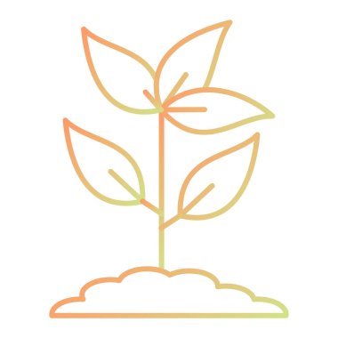 bitki simgesi vektör illüstrasyonu