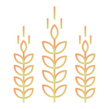 Buğday simgesi vektör illüstrasyonu