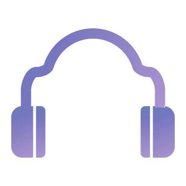 Kulaklık. Web simgesi basit illüstrasyon