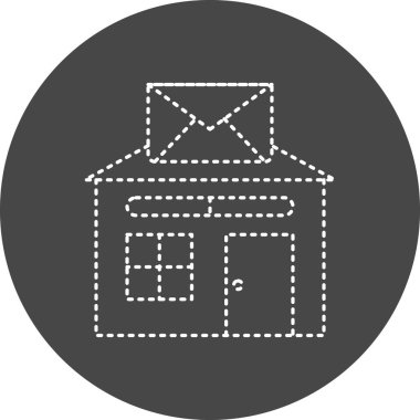 Postane simgesinin vektör illüstrasyonu