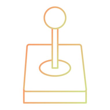 joystick, line icon vector